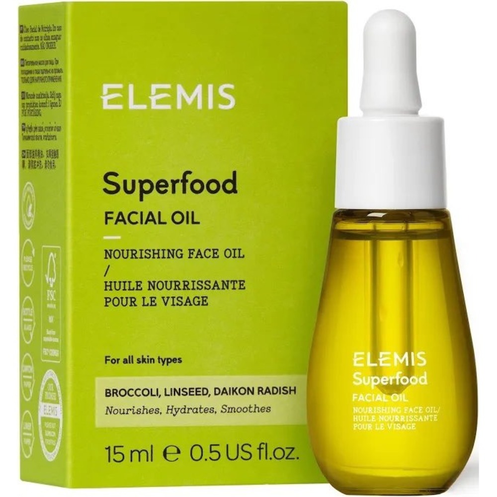 NEW Elemis Superfood Facial Oil Nourishing Hydrating Face Oil 15ml 0.5oz